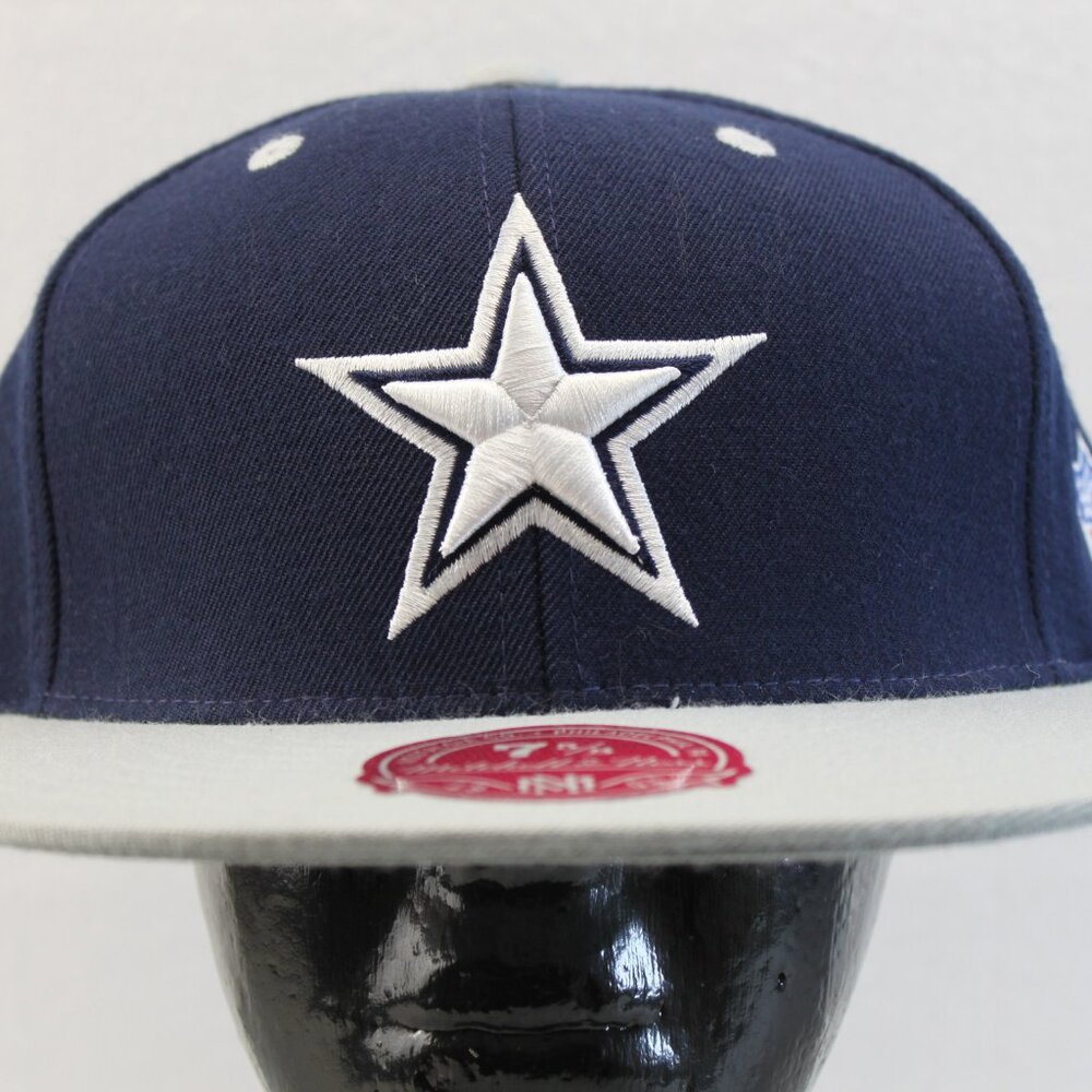Dallas Cowboys Mitchell & Ness 100% Wool -NFL Throwbacks 2 Tone Fitted 7 5/8